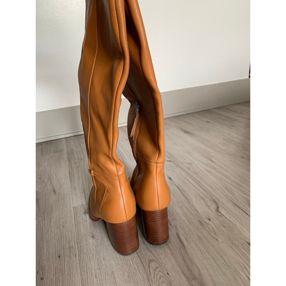 Sam Edelman Tall Leather Knee Boots in Tan - Picture 4 of 5